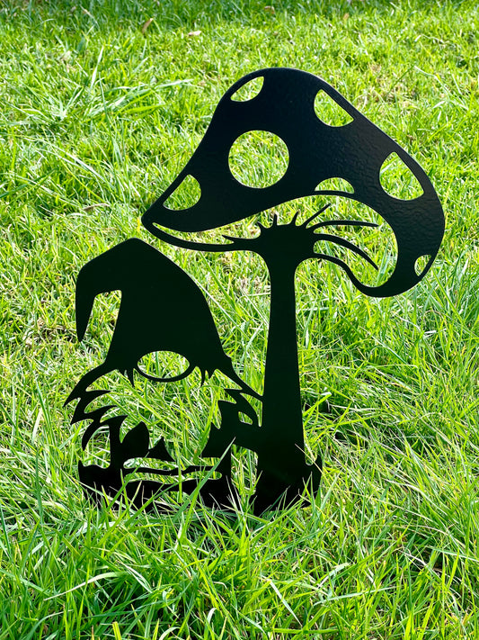 Gnome with mushroom